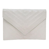 Saint Laurent Enveloppe  Leather Clutch Bag ()
