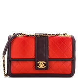 CHANEL Elegant CC Flap Bag Quilted Lambskin Jumbo