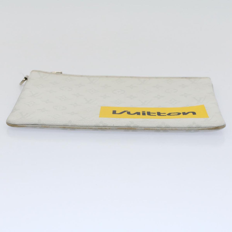 Louis Vuitton Pochette Zippée  Canvas Clutch Bag