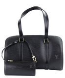 Louis Vuitton Soufflot Bag Black Epi Leather Noir