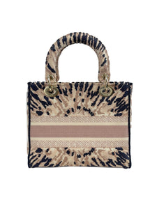 CHRISTIAN DIOR Embroidered Tie Dye Lady Dior Medium