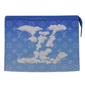 Louis Vuitton Pochette Voyage  Canvas Clutch Bag