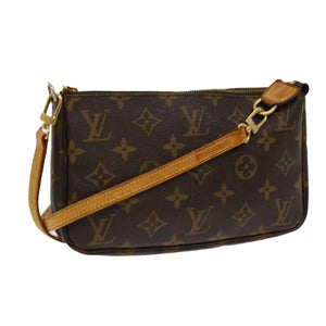 Louis Vuitton Pochette Accessoire  Canvas Clutch Bag