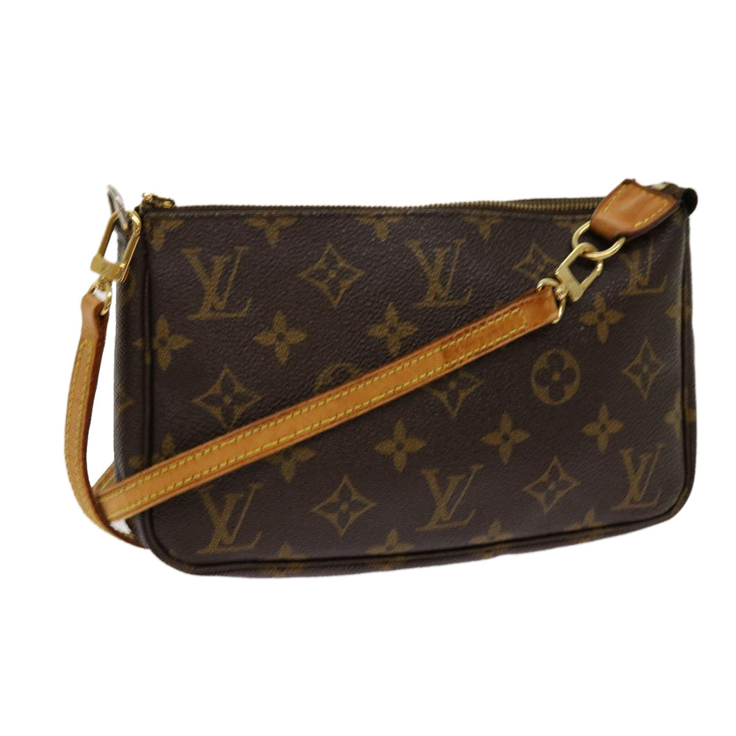 Louis Vuitton Pochette Accessoire  Canvas Clutch Bag
