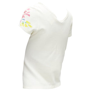 Christian Dior floral bead embellished lace V-neck t-shirt