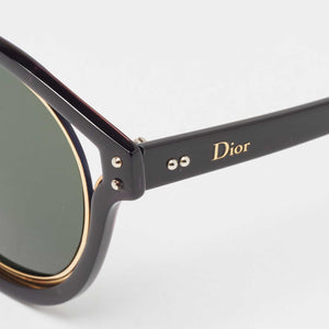 Dior Black/gold Elliptic Oval Sunglasses