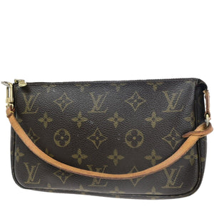 Louis Vuitton Pochette Accessoires  Canvas Clutch Bag