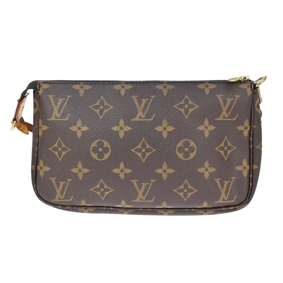 Louis Vuitton Pochette Accessoires  Canvas Clutch Bag