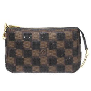Louis Vuitton Mini Pochette Accessoires  Canvas Clutch Bag