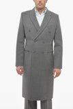 Dior Double-breasted Virgin Wool Coat with Flush Pockets