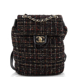 CHANEL Urban Spirit Backpack Quilted Tweed Small