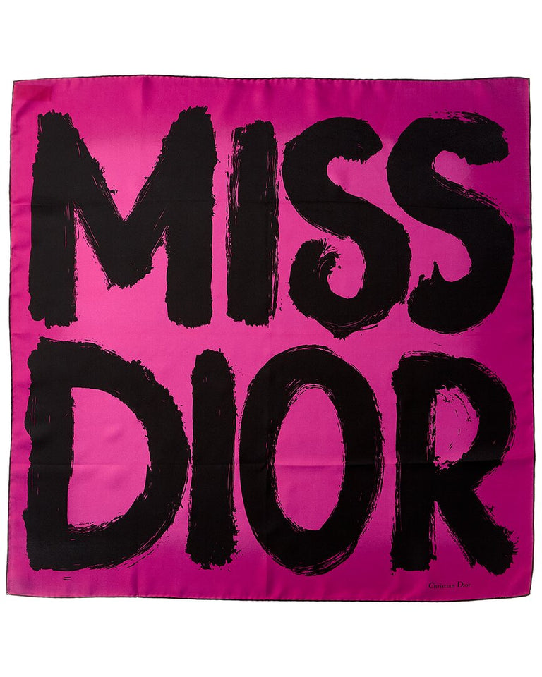 Dior Colorblocked Silk Scarf