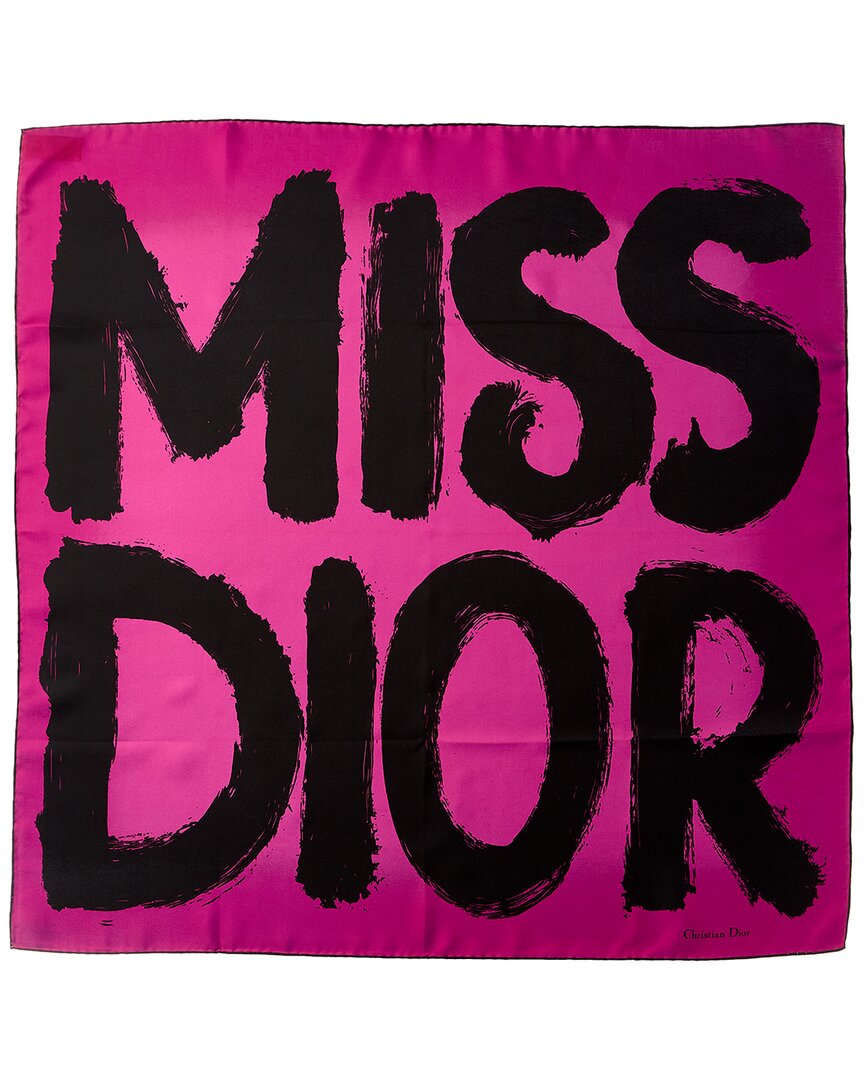 Dior Colorblocked Silk Scarf