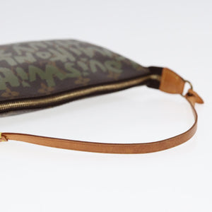 Louis Vuitton Pochette Accessoire  Canvas Clutch Bag