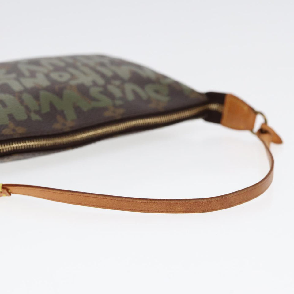 Louis Vuitton Pochette Accessoire  Canvas Clutch Bag