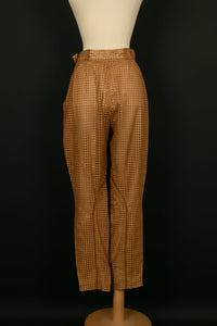 Pantalon en cuir Dior