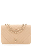 Chanel 2019/20 Metallic Caviar Chevron Quilted Flap Bag