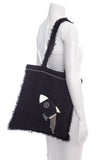Chanel Black Tweed Rocket Shopper Handbag