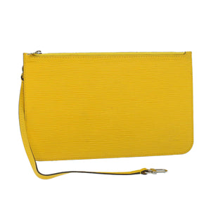 Louis Vuitton Pochette Neverfull  Leather Clutch Bag