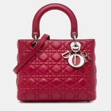 Medium Lambskin Cannage Lady Dior