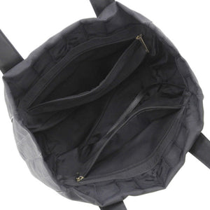 CHANEL Nylon New Line PM Tote Bag Black Ladies