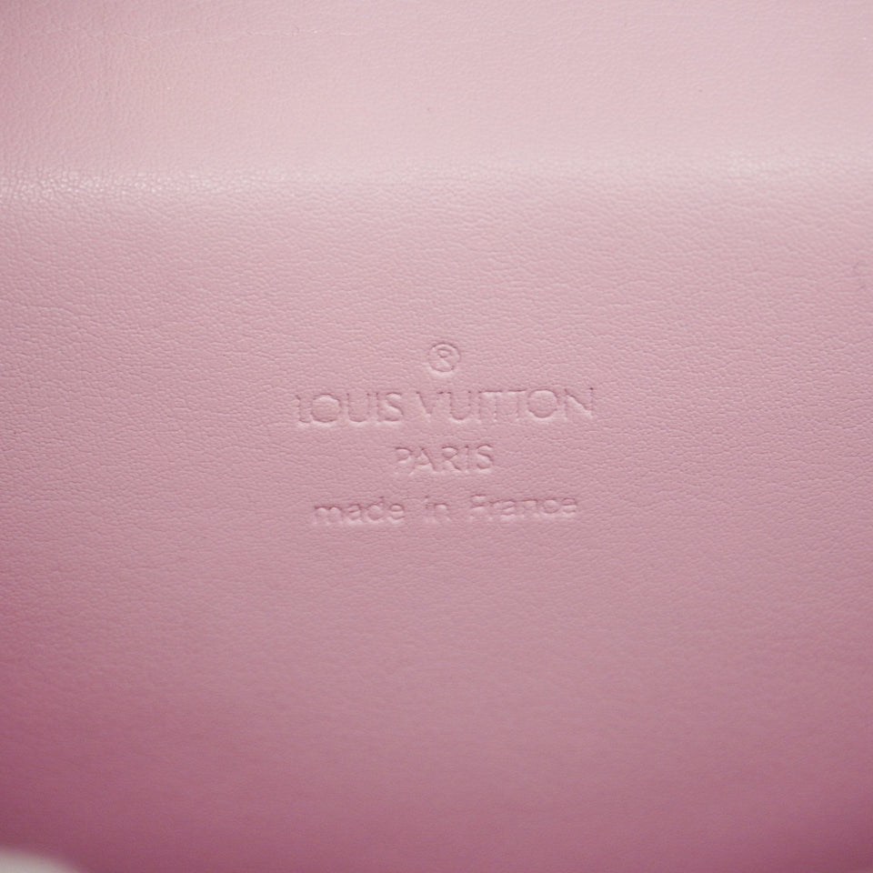 LOUIS VUITTONAuth  Monogram Vernis Spring Street M91033 Handbag Rose