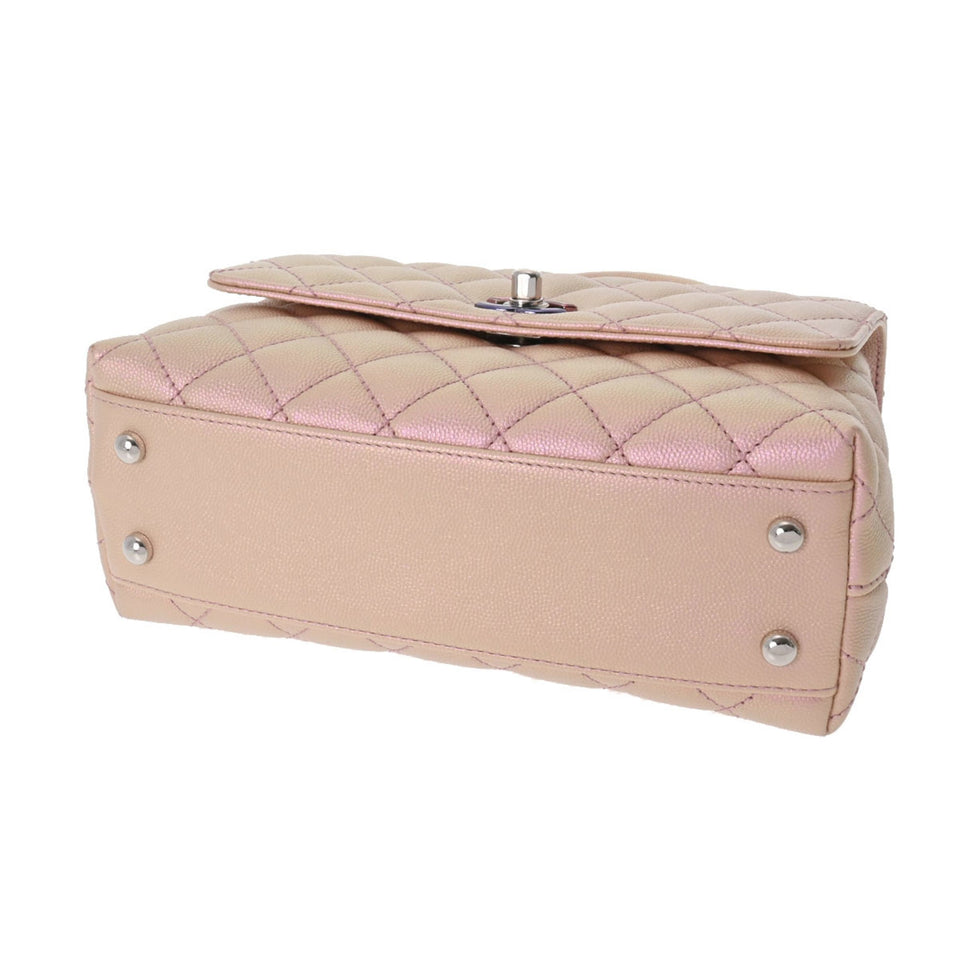 CHANEL Matelasse XS Metallic Pink Gradient Metal Fittings Women's Caviar Skin Bag