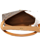 Louis Vuitton Handbag Monogram Mini Looping Brown Women's Leather