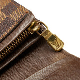 LOUIS VUITTON Damier Portomone Vietresor Bifold Wallet N61730 Brown PVC Leather Women's