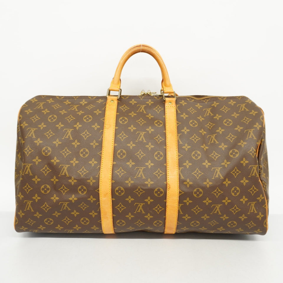 LOUIS VUITTONAuth  Monogram Keepol 55 M41424 Unisex Boston Bag