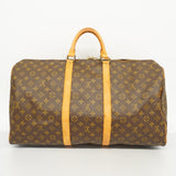 LOUIS VUITTONAuth  Monogram Keepol 55 M41424 Unisex Boston Bag