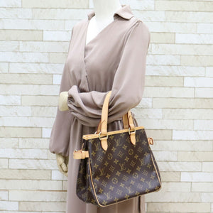 Louis Vuitton Handbag Monogram Batignolles M51156 Brown Women's Canvas