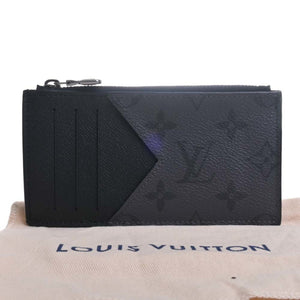 LOUIS VUITTON Eclipse Reverse Coin Card Holder M69533 Black Men's