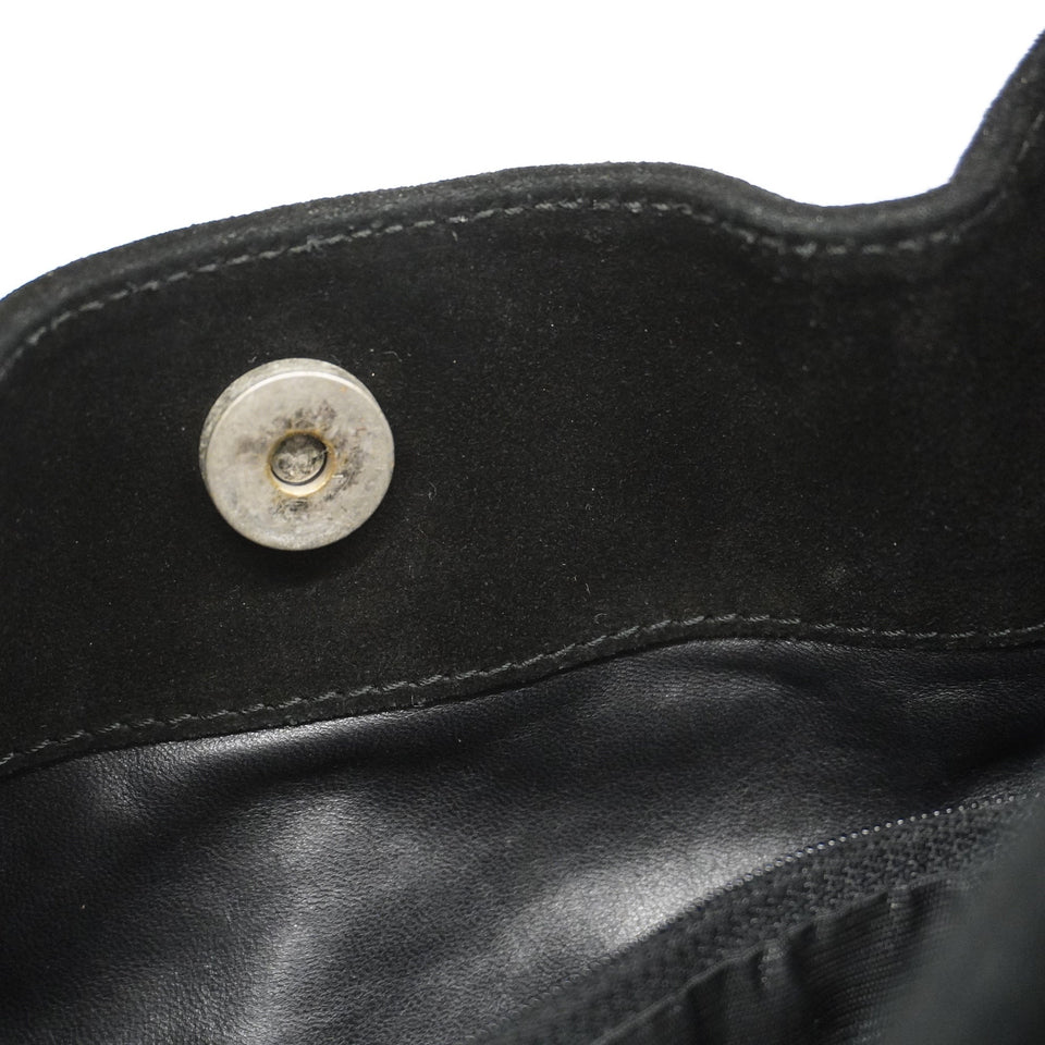 GUCCI[3cc2424]   Handbag 001 3167 Suede/Leather Black Silver metal