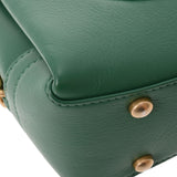 CHANEL matelasse chain shoulder green ladies lambskin bag