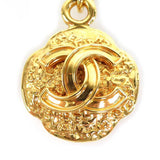 CHANEL charm here mark metal gold unisex