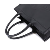 CHRISTIAN DIOR Book Tote Bag Medium Leather Black M1296ZGSB