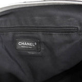 CHANEL unlimited handbag shoulder bag tote silver with seal 1