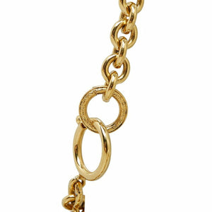 CHANEL Cocomark Necklace Gold Plated Men's