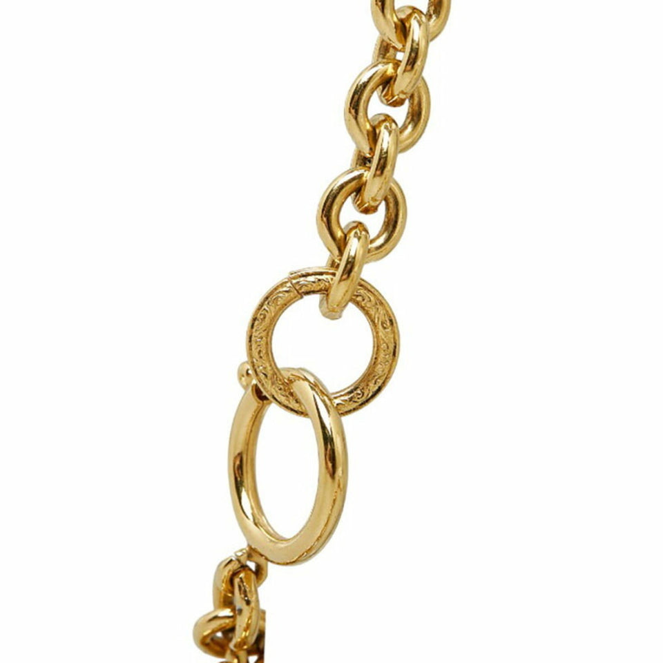 CHANEL Cocomark Necklace Gold Plated Men's