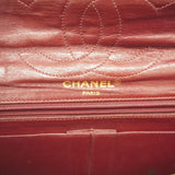 CHANELAuth  Matelasse Paris Limited W Flap W Chain Leather Shoulder Bag Black