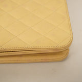 CHANELAuth  Matelasse Chain Shoulder Women's Leather Shoulder Bag Beige