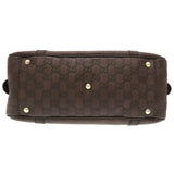 GUCCIsima Leather Brown GG 232958 Boston Bag 0141