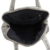 CHANEL unlimited handbag shoulder bag tote silver with seal 1
