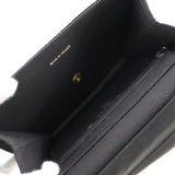 CHANEL Chain Shoulder Bag Mademoiselle Coco Mark Velor Black/Gold Hardware Women's