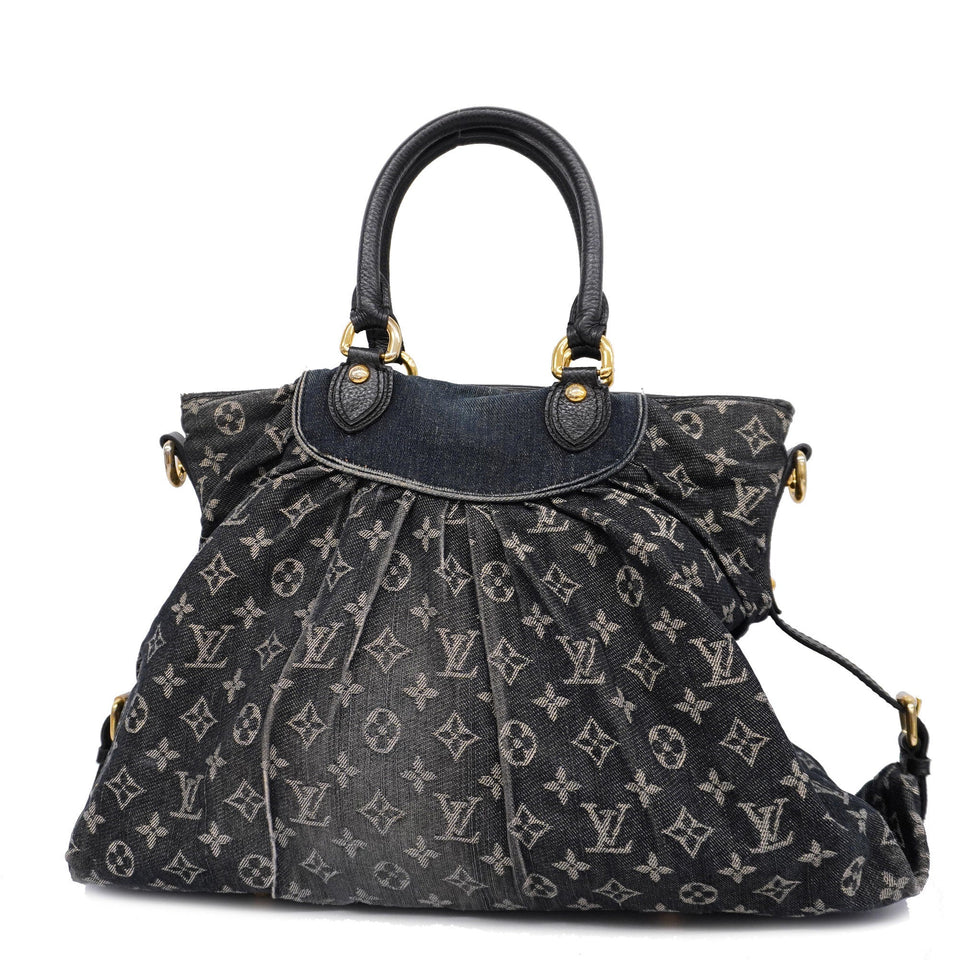 LOUIS VUITTONAuth  Monogram Denim Neokavi MM M95351 Women's Handbag