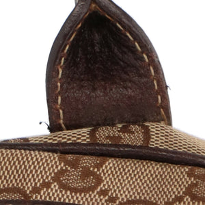 GUCCI Sherry Shoulder Bag GG Canvas Beige Women's
