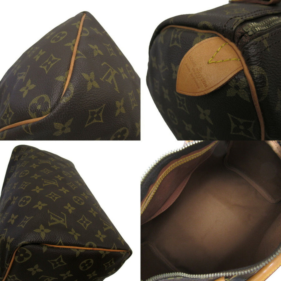 Louis Vuitton Handbag Monogram Speedy 30 Brown Canvas M41526