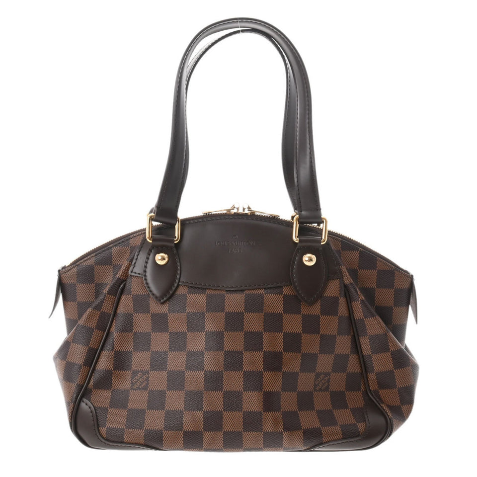 LOUIS VUITTON Damier Verona PM Brown N41117 Ladies Canvas Handbag