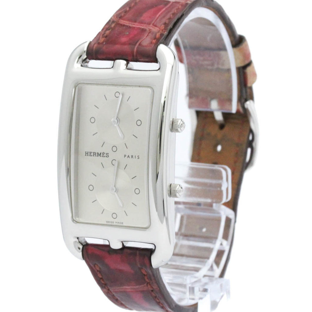 HERMESPolished  Cap Cod Deux Zones Steel Quartz Ladies Watch CC3.510 BF564359